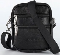 Мужская сумка Poshete 252-9950-BLK (черный) - фото