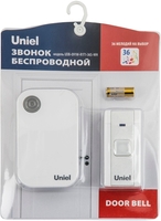 Беспроводной дверной звонок Uniel UDB-091W-R1T1-36S-WH - фото