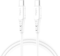 Кабель Vipfan P05 USB Type-C- USB Type-C (1 м, белый) - фото