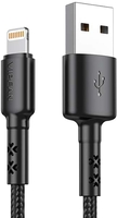 Кабель Vipfan X02 USB Type-A - Lightning (1.8 м, черный) - фото