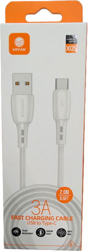 Кабель Vipfan X05 USB Type-A - USB Type-C (2 м, белый) - фото