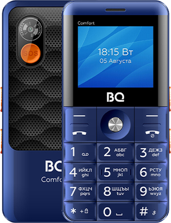 Кнопочный телефон BQ-Mobile BQ-2006 Comfort (синий) - фото