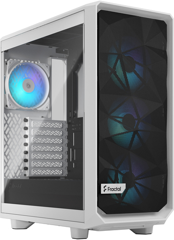 Корпус Fractal Design Meshify 2 Compact RGB White TG Clear Tint FD-C-MES2C-08 - фото