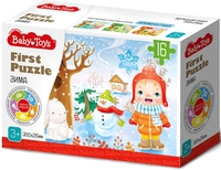 Baby Toys First Puzzle Времена года. Зима 04158 - фото