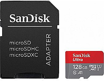 Карта памяти SanDisk Ultra SDSQUAB-128G-GN6MA 128GB (с адаптером) - фото