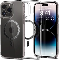 Чехол для телефона Spigen Ultra Hybrid iPhone 14 Pro Max MagFit ACS04827 (carbon fiber) - фото