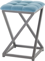 Табурет AMC Comfort 8.4.13 (ткань бирюзовый/графит) - фото