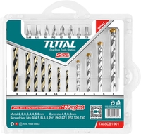 Набор бит и сверл Total TACSDB1901 (19 шт) - фото