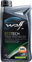 Трансмиссионное масло Wolf EcoTech 75W Premium 1л - фото