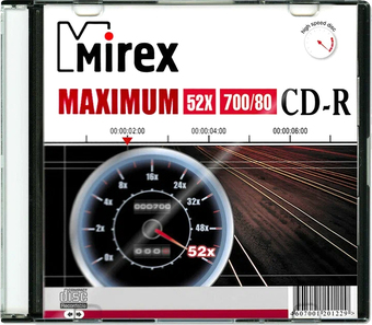 CD-R диск Mirex 700Mb 52x UL120052A8S (1 шт.) - фото