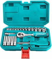 Набор трещотка с головками Total THT141201 (20 предметов) - фото