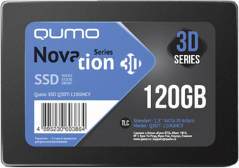 SSD QUMO Novation 3D TLC 120GB Q3DT-120GMCY - фото