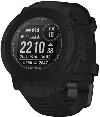 Умные часы Garmin Instinct 2 Solar Tactical Edition 45 мм (черный) - фото