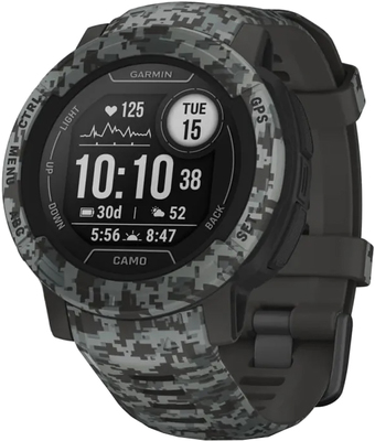 Умные часы Garmin Instinct 2 Camo Edition 45 мм (темно-серый камуфляж) - фото