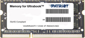 Оперативная память Patriot Memory for Ultrabook 4GB DDR3 SO-DIMM PC3-12800 (PSD34G1600L81S) - фото