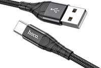 Кабель Hoco DU02 Plus USB Type-A - USB Type-C (2 м, черный) - фото