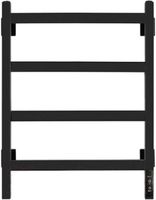 Полотенцесушитель Granula Квадро 40x60 (терморегулятор, черный матовый) - фото