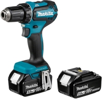 Дрель-шуруповерт Makita DDF485RTJ (с 2-мя АКБ 2.0 Ah, кейс ) - фото