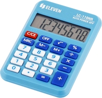 Калькулятор Eleven LC-110NR-BL (голубой) - фото