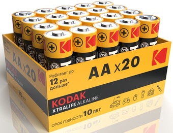 Батарейка Kodak LR06-20 bulk Xtralife Alkaline AA 20 шт - фото