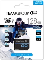 Карта памяти Team Group Go MicroSDXC 128GB TGUSDX128GU303 + адаптер - фото