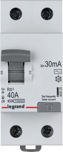 Устройство защитного отключения Legrand RХ3 2P 40A 30mA 10kA 2M тип АС 402025 - фото