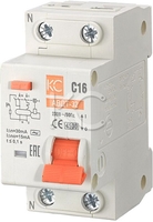 Дифференциальный автомат КС АВДТ-32 ELE 1P+N 25А30мА тип АС х-ка B 4.5кА 72633 - фото