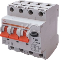 Дифференциальный автомат КС АВДТ-63 3р+N C 25А30мА А 6кА 72905 - фото