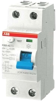 Устройство защитного отключения ABB F202 2P 40A 30mA 6kА 2М 2CSF202001R1400 - фото