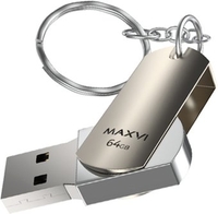 USB Flash Maxvi MR 64GB (серебристый) - фото