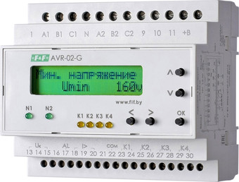 Реле контроля фаз Евроавтоматика F&F AVR-02-G EA04.006.005 - фото