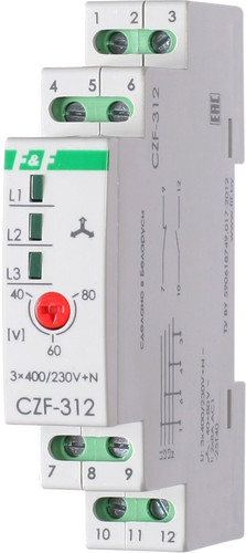 Реле контроля фаз Евроавтоматика F&F CZF-312 EA04.001.007 - фото