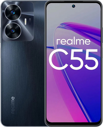 Смартфон Realme C55 8GB/256GB с NFC международная версия (черный) - фото