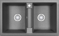 Кухонная мойка Granula GR-8101 (графит) - фото