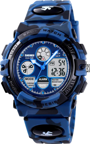 Наручные часы Skmei 1163 (синий камуфляж) - фото