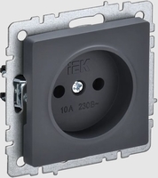Розетка IEK Brite РС10-1-0-БрГ - фото
