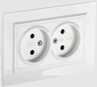 Розетка IEK Brite РС12-2-БрБ - фото