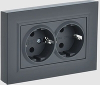 Розетка IEK Brite РС12-3-БрГ - фото