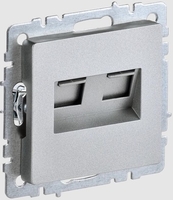 Розетка компьютерная IEK Brite РК10-2-БрА - фото