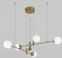 Подвесная люстра Евросвет 70146/6 латунь - фото