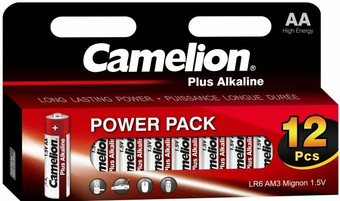 Батарейка Camelion LR6 Plus Alkaline Block-12 LR6-HP12 - фото