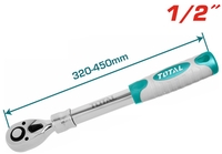 Вороток с трещоткой Total THT106128L - фото