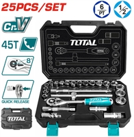 Универсальный набор инструментов Total THT121251 (25 предметов) - фото