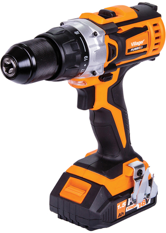 Дрель-шуруповерт Villager Fuse VLP 5220 2BSC 056356 (с 2-мя АКБ, кейс, оснастка) - фото