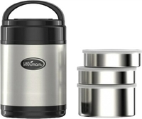 Термос для еды BIOSTAL NR-1800-3 1.8л (нержавеющая сталь) - фото