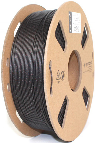 Пластик Gembird PLA 1.75 мм 1000 г 3DP-PLA-MX3-01-GBK (черный) - фото