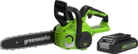 Аккумуляторная пила Greenworks G24CS25K4 2007707UB (с 1-им АКБ 4 Ач) - фото