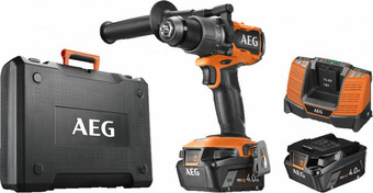 Дрель-шуруповерт AEG Powertools BS 18C3BL-402C 4935478936 (с 2-мя АКБ, кейс) - фото