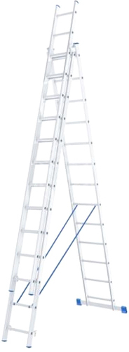 Лестница-трансформер Stairs AL314 (3x14 ступеней) - фото