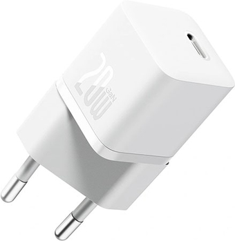 Сетевое зарядное Baseus GaN5 Fast Charger Mini 1C 20W CCGN050102 (белый) - фото